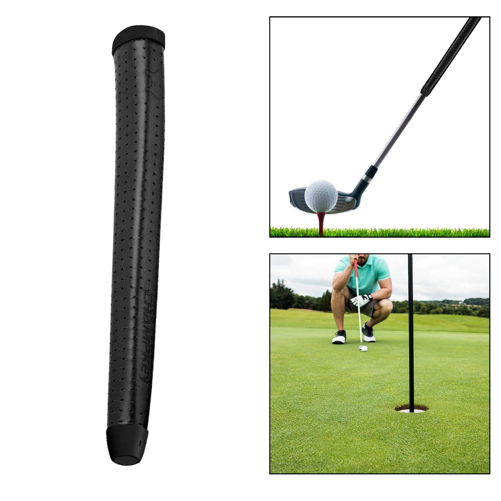Golf Putter Grip Comfort Leather Lightweight Putter Grip for Golf Training Golf Practice: Black