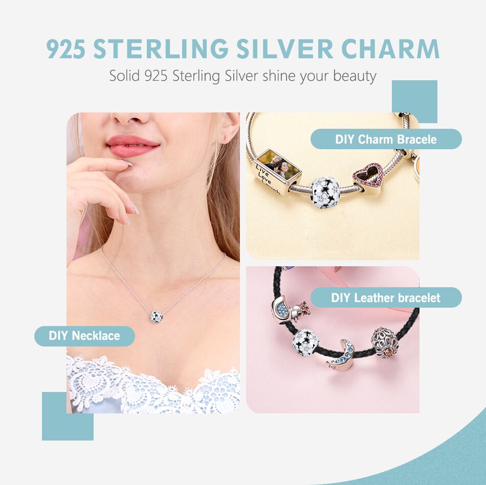 Belawang 100% 925 Sterling Zilveren Bloem Bead Met Emaille Europese Charm Fit Originele Armband Diy Kralen Sieraden Maken