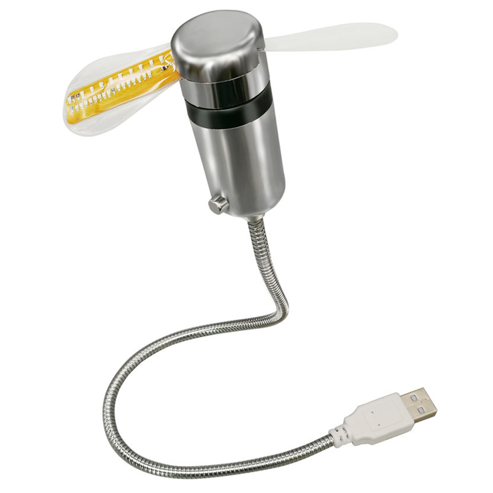 Ventiladores de relógio com display de temperatura e tempo, ventilador de relógio led dc 5v, mini ventilador piscante de resfriamento, alimentado por usb, dispositivos portáteis, exibição em tempo real