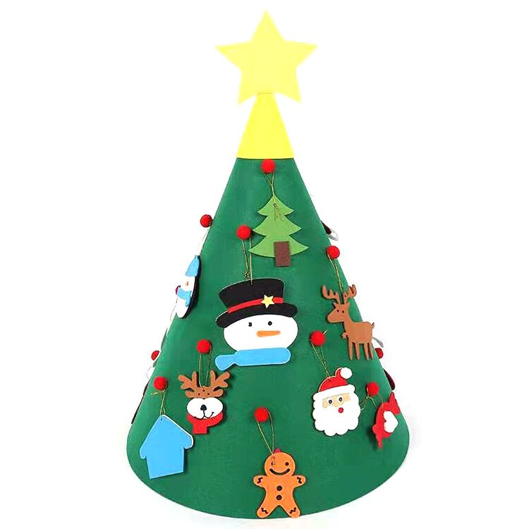 DIY Felt Christmas Tree Set Advent Calendar Xmas D Grandado DIY Felt Christmas Tree Set Advent Calendar Xmas D Grandado