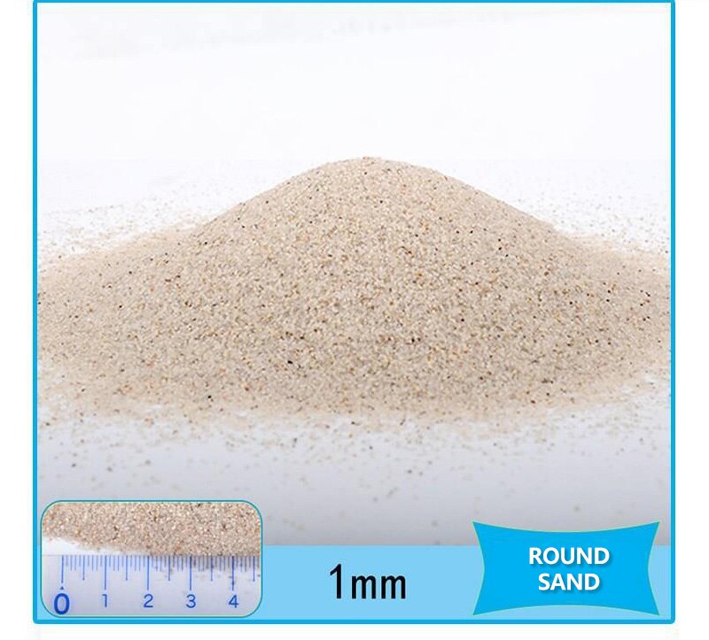 Small Decorative Ornamental River Pebbles Rocks for Fresh Water Fish Animal Plant Aquariums, Landscaping, Home Garden Decor etc: Round Sand