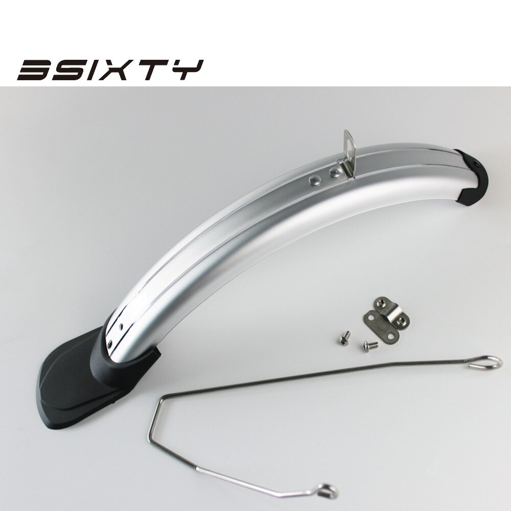 3SIXTY Bicycle Fender for Brompton Bike Front &amp; Rear Mudguard Fender Kit with Q Rack Black