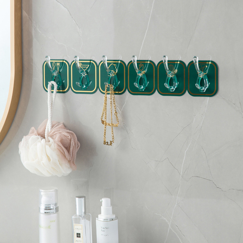 Kapstok Zware Multifunctionele Thuisorganisatie Twee Tanden Keuken Badkamer Muur Gemonteerde Handdoekhanger Huishoudelijke Producten