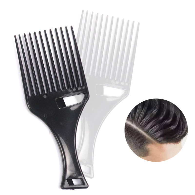Cepillo de dientes anchos para mujer y hombre, peine de plástico para pelo rizado Afro, herramientas de peinado