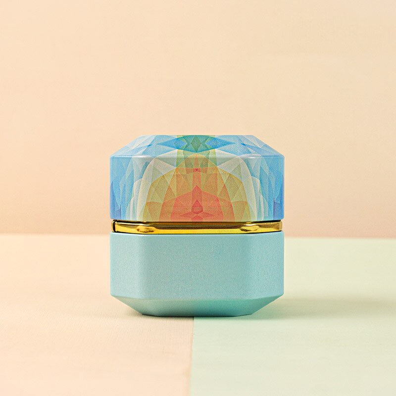 Mini boîte à thé étain cuisine pot support de stockage carré scellé thé feuilles fer boîte d'emballage Style chinois conteneur boîtes carrées: Blue