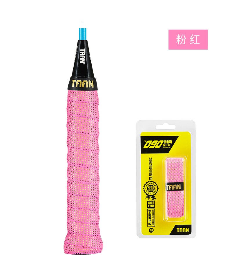 1Pc Taan TW090 Over Grip Badminton Tennis Grips Zweet Geabsorbeerd Zweetband Wraps Kranen Professionele Racket Accessoires: Pink