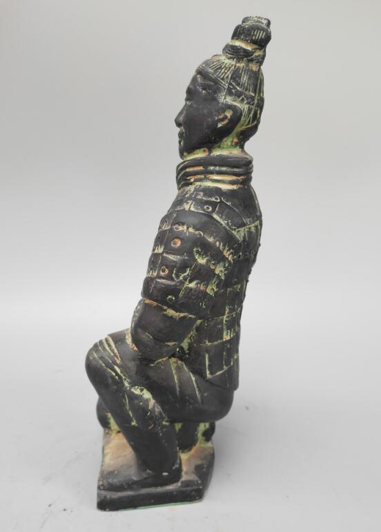 Chinese archaize Terra Cotta Krijgers soldier Brons ambachten standbeeld