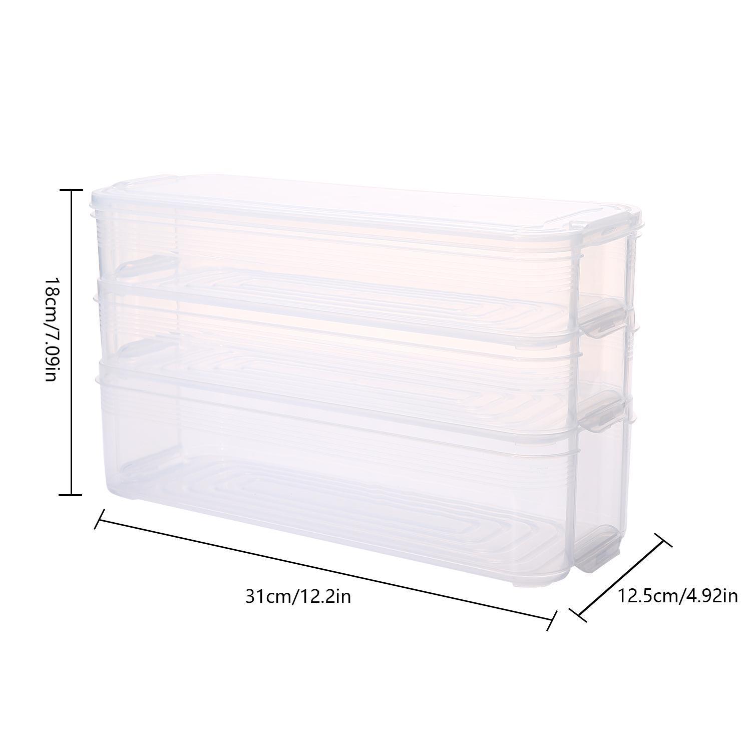 Reusable Kitchen Fridge Food Fruit Storage Container Clear Preservation Box Case: White