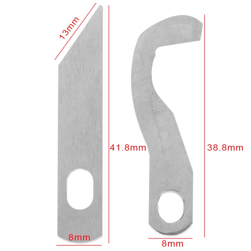 Juego de cuchillas Overlock, accesorio para 925D, 929D, 1034D, XB0563001 + X77683001, 5BB5014, 2 unids/set