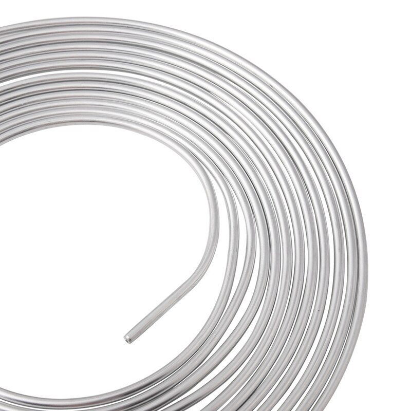 Galvanized Iron Brake Line Tubing Kit 3/16 OD 25 Foot Coil Roll All Size Fittings