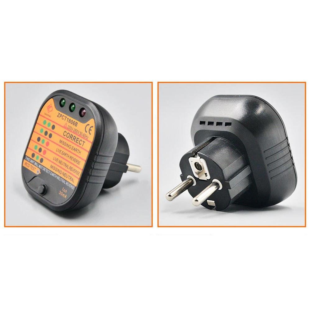 Electric Socket Tester Power Socket Wiring Detection Wall Plug Breaker Finder Detector Circuit Breaker Auto Finders Instruments