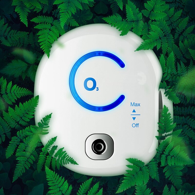 Draagbare Ozon Generator 0-50 Mg/u Verstelbare Ozon Deodorizer Luchtreiniger Desinfectie Machine Voor Huisdier Huis Badkamer Huishouden