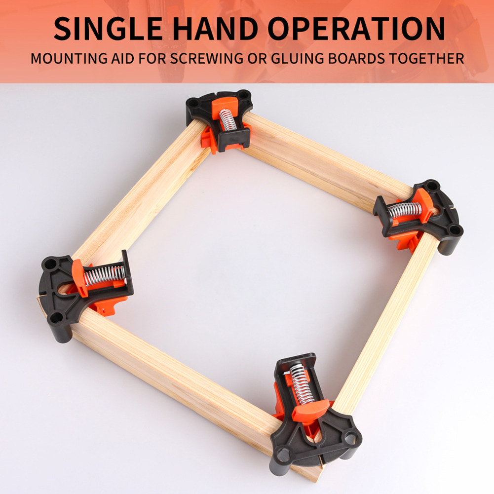 90 Degree Right Angle Clamp Fixing Clips Photo Picture Frame Corner Clamp Woodworking Hand Tool Positioning Fixture