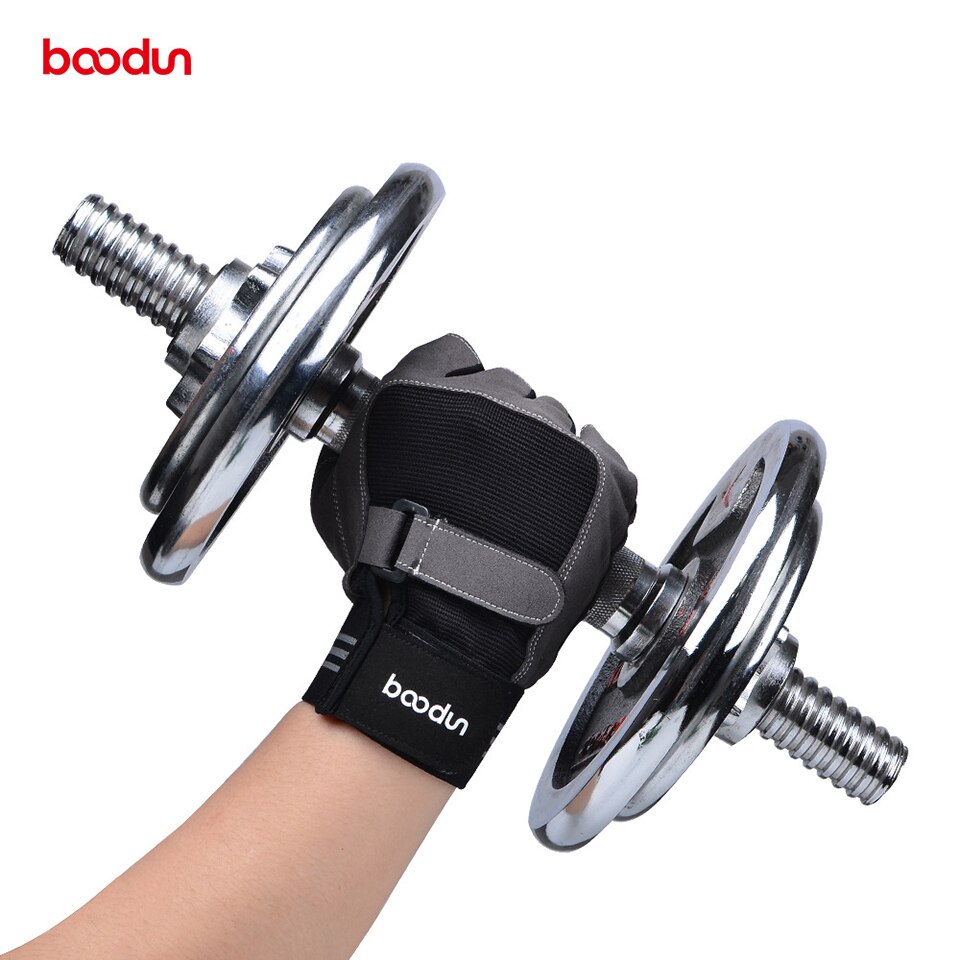Boodun guanti da palestra per sollevamento pesi uomo guanti sportivi allenamento Fitness allenamento esercizio proteggi polso guanti per sollevamento pesi manubri