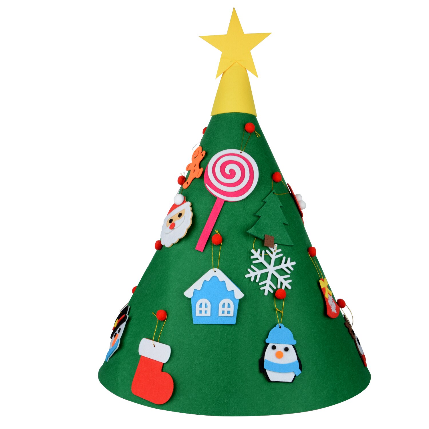 ! Kinderen Kerstboom Kids Xmas Decoratie Handgemaakte Vilt Kids Xmas Nieuwjaar Opknoping Babykamer Decor Boom