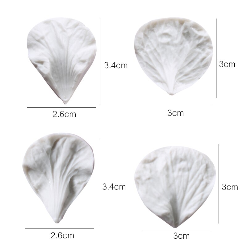 5 stuks siliconen bakvormen, bakdecoratie, siliconen bakvorm, bladeren voor fondant, taartdecoratie, 3D voedselveilige bakvormen, veelzijdig voor bakken van hars, suikerhandwerk, ideaal voor