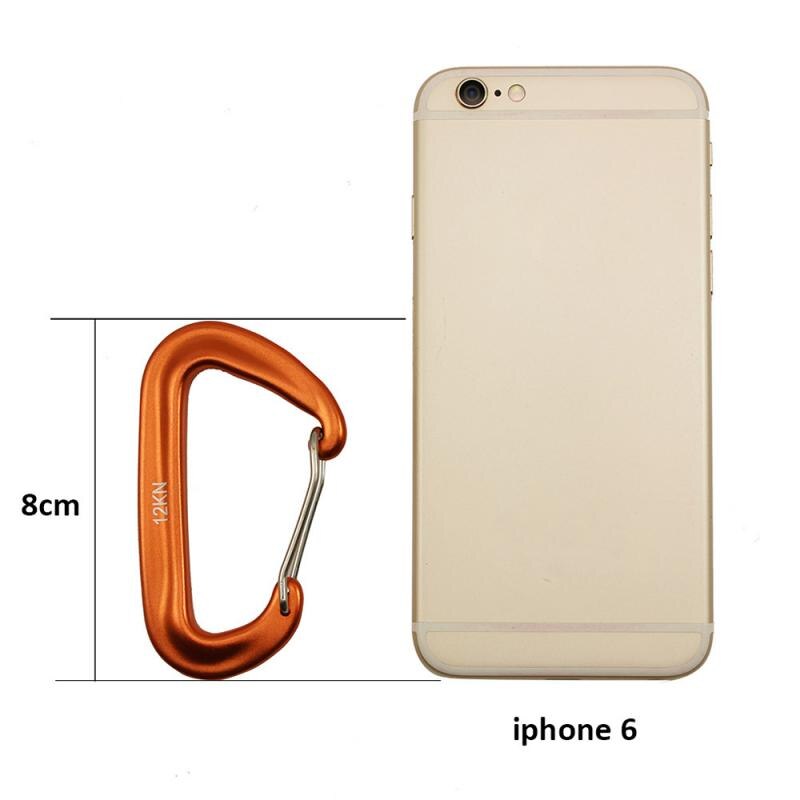 1pcs Carabiner Rock High-strength Aluminum Alloy D-ring Screw Climbing Accessories Tent Accessories Easy Open and Close