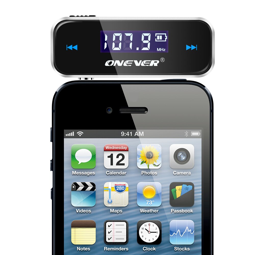 TiOODRE-Mini transmisor FM inalámbrico para coche, reproductor de música MP3, 3,5mm, para iPhone 4, 5, 6, 6S Plus, Samsung, iPad
