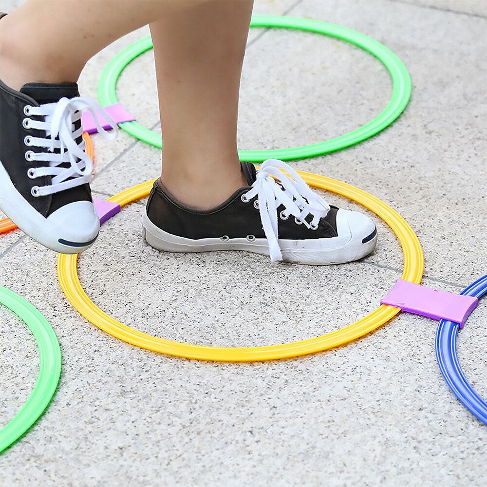 10 stücke 28cm/38cm Geschwindigkeit Ring FußBall FußBall Basketball Sport Ausbildung Ringe Ausrügestochen FußBall Ausbildung Ringe