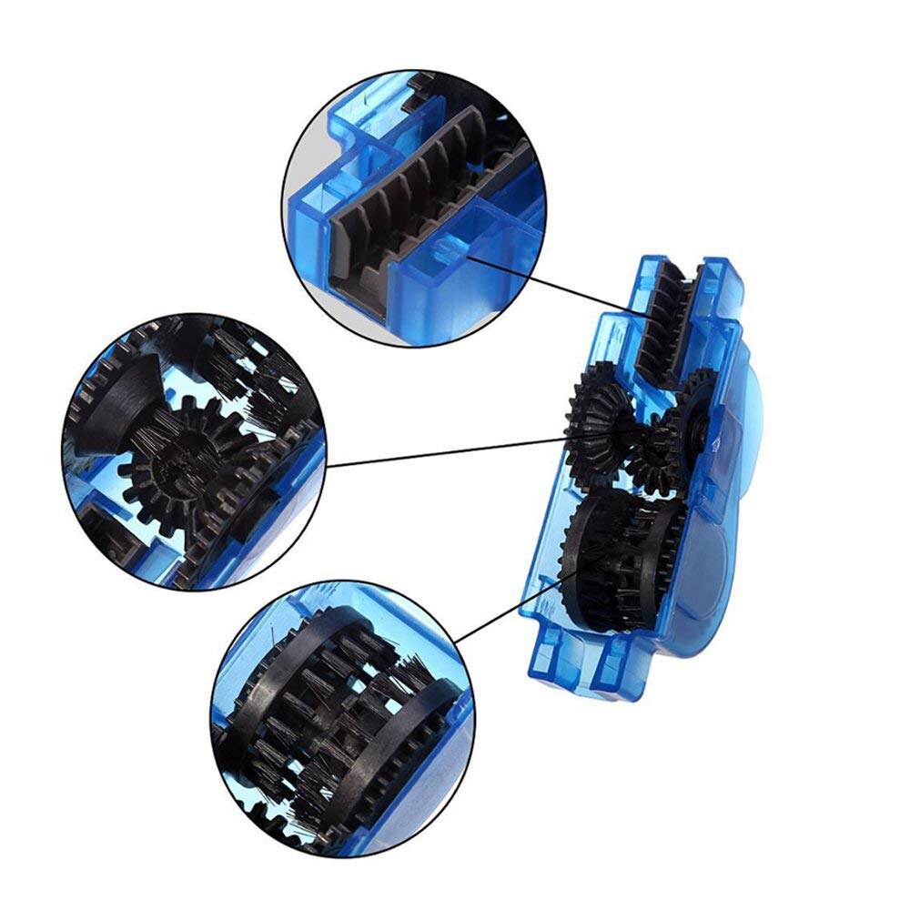 Limpiador portátil de cadena de bicicleta, herramienta de lavado, Kit de limpieza para ciclismo de montaña, accesorios para bicicleta