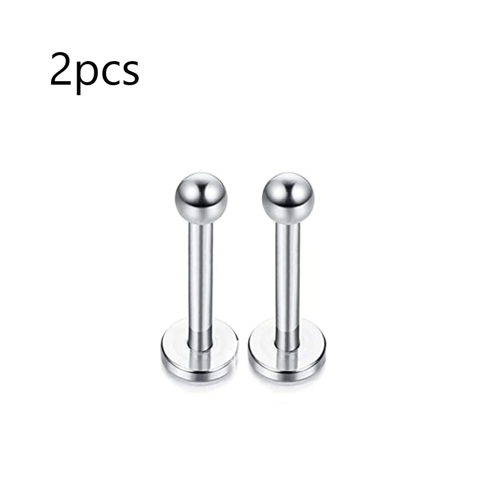 16G Lip Rings Stainless Steel Tragus Monroe Stud Piercing Rings Helix Horseshoe Earrings Hoop Labret Body Jewelry for Women Men: Style 15
