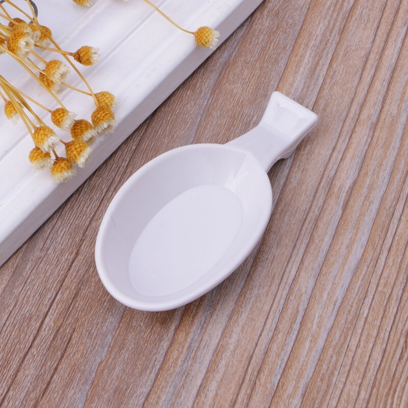 Lepel Vorm Inkt Lade Containers Chinese Schrijven Borstel Pen Houder Rest Stand