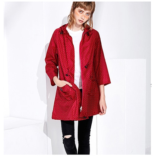 Trench impermeabile con cappuccio beige bambina Okaïdi & Obaïbi