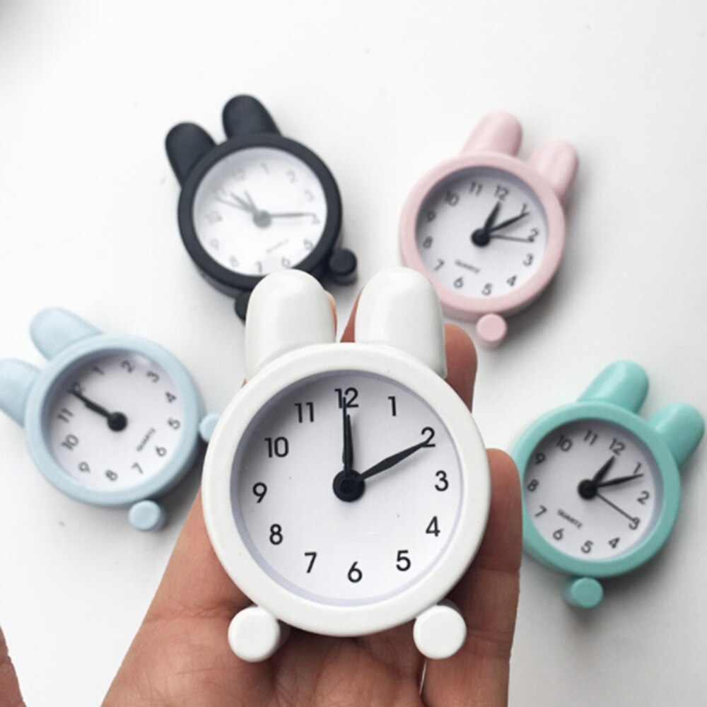 Mini Alarm Clock Metal Small Electronic Clock office student kid bed clock