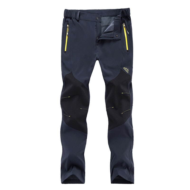 Trvlwego inverno men caminhadas calças ao ar livre casca macia outing calças à prova de vento à prova dwindproof água para acampamento esqui escalada manter quente da ue: Cinza / AISA 2XL(EU L)