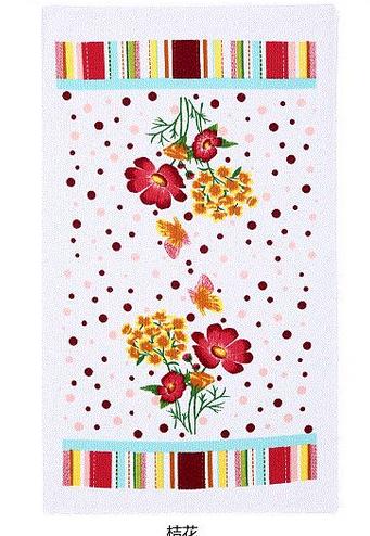 5 pçs/set chá towel absorvente lavagem towel cozinha pano de microfibra de limpeza pano de lavagem de fibra reativa impressão towel towel: 1