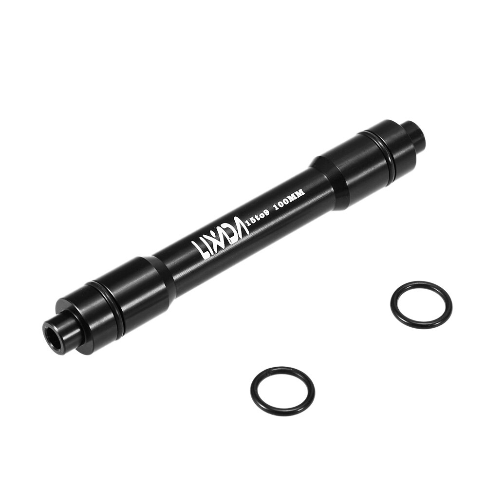 Lixada 12mm bis 9mm QR Adapter MTB Fahrrad Steckachse Hub schnell Freisetzung 135mm Fahrrad Vorderrad Hub Adapter: 15 zu 9 100mm Schwarz