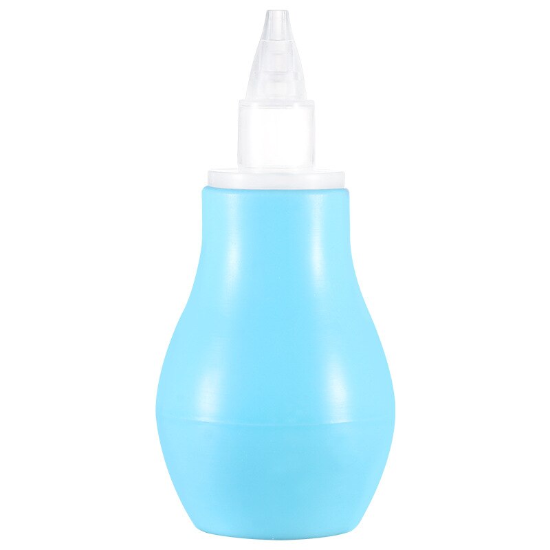 Neugeborene Kleinkind Silikon Nasal- Aspirator Pumpe Typ kalt Nasal- Schleim Reiniger Antibackflow Baby Nasal- Aspirator sicher Vakuum Saugnapf: Blau-1