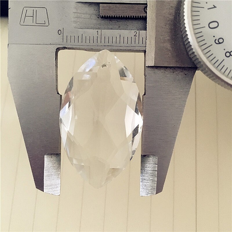 Eye Paard 30 pcs 38mm Clear Kleur Crystal Prism Kroonluchter Facet Hangers Prisma Hanger Kristallen Kroonluchter Onderdelen Voor Verlichting