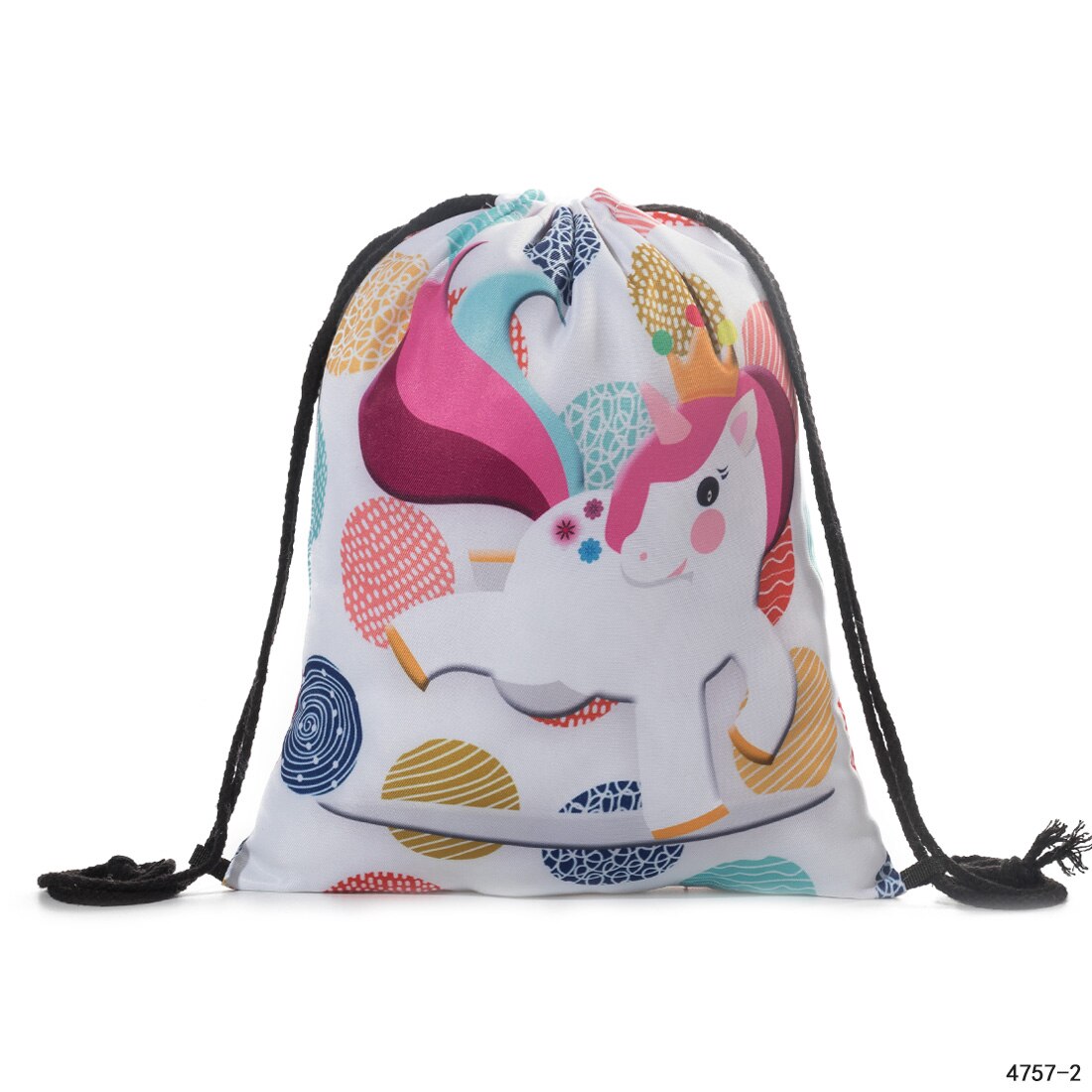 Kleine schooltas reistas met trekkoord kind print trekkoord rugzak trekkoord rugzak trekkoord rugzak: 4757-2