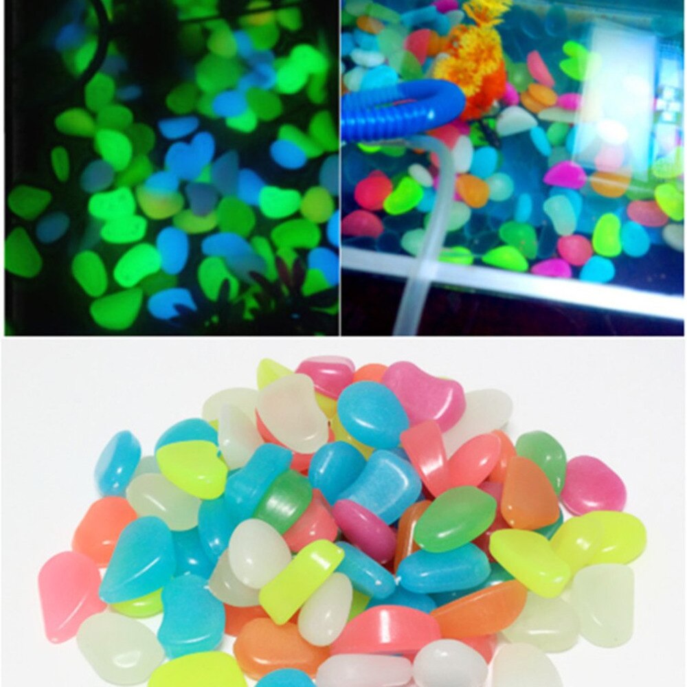 Glowing fish Fluorescent Stone Turtle Fish TankCyl... – Grandado