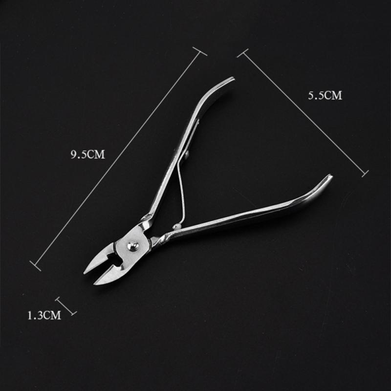 2Pcs Cuticle Trimmer Met Cuticle Pusher Cuticle Remover Cuticle Nipper Rvs Cuticle Cutter Manicure Tool Set TSLM1: 1PCS