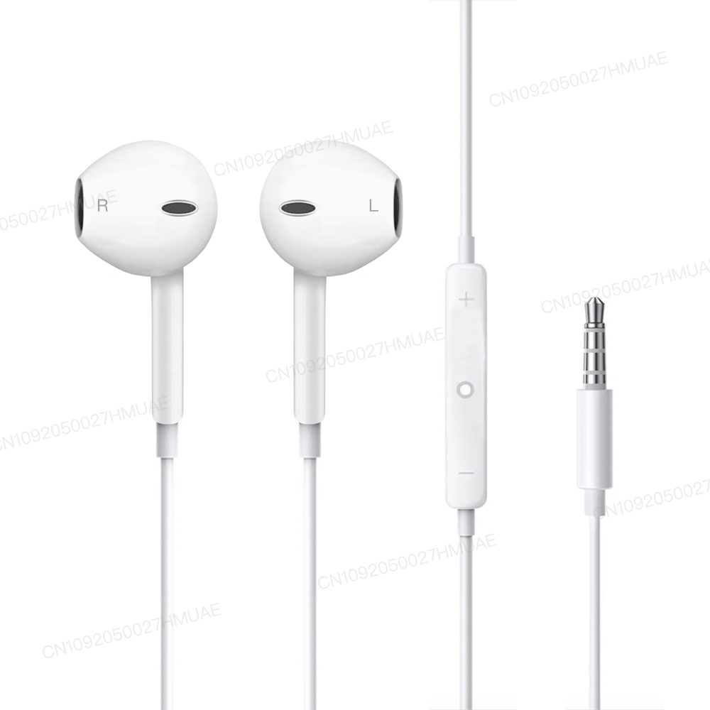 Original Wired Earphones For Apple iPhone16 15 14 Pro Max Lightning Headphone 13 12 11 Mini X XS XR 7 8 Plus USB C In-Ear Earbud: WHITE