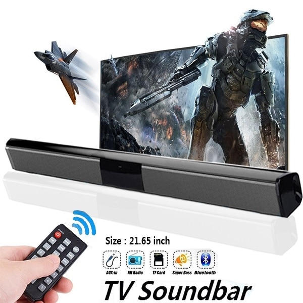 Draadloze Bluetooth Soundbar Stereo Speaker TV Home Theater Sound Bar