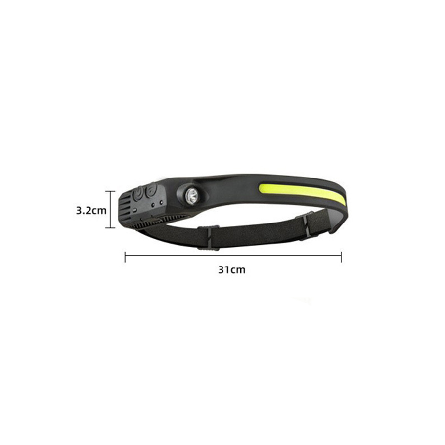 USB oplaadbare LED-sensorkoplamp XPE + COB koplamp hoofdlamp werklamp waterdichte koplamp voor vissen campinglantaarn