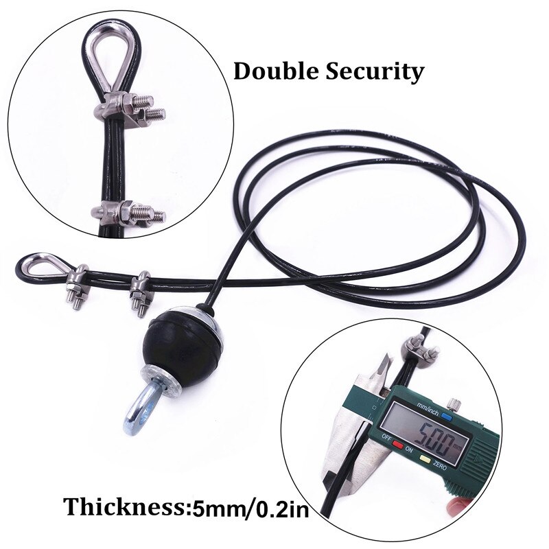 2M-5M Gym Kabel Draht Seil Heavy Duty Stahl Ersatz Teile für Home Gym Fitness Kabel Pulley zubehör Dia 5mm