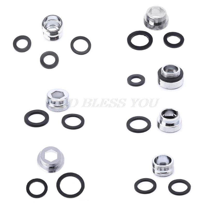 Solid Metal Adaptor Outside Thread Water Saving Kitchen Faucet Tap Aerator Connector Kitchen Faucet Adapter Water Purifier