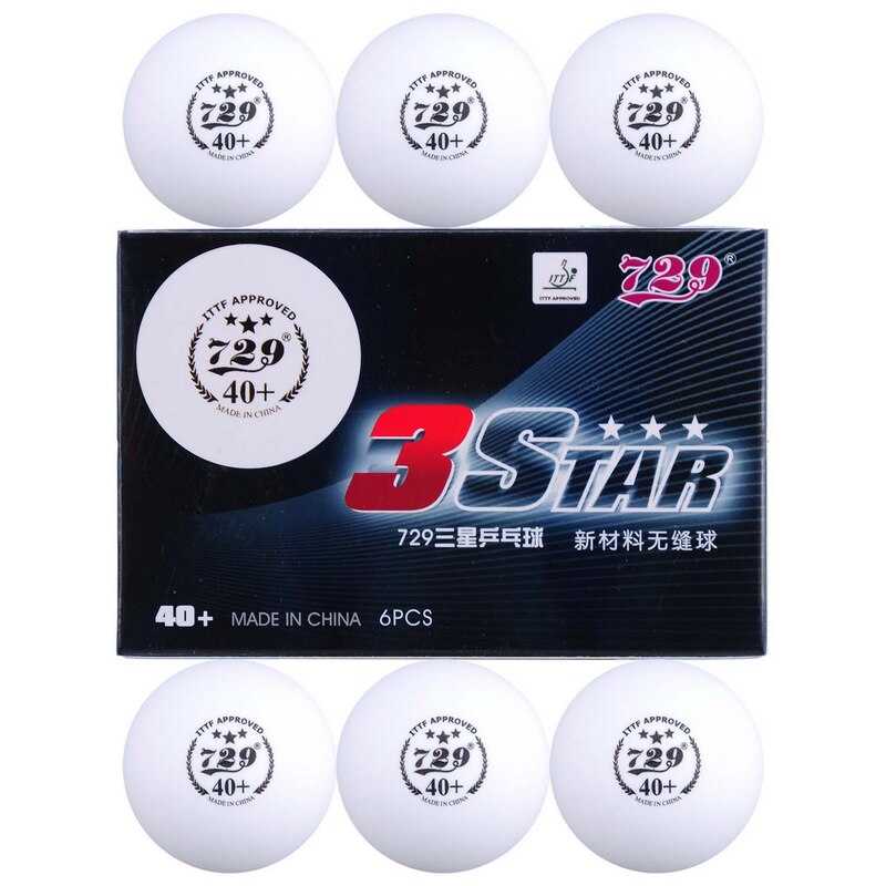 Original 729 Friendship 3-Star Seamless 40+ Plastic Table Tennis Balls Material ITTF APPROVED Poly Ping Pong Ball