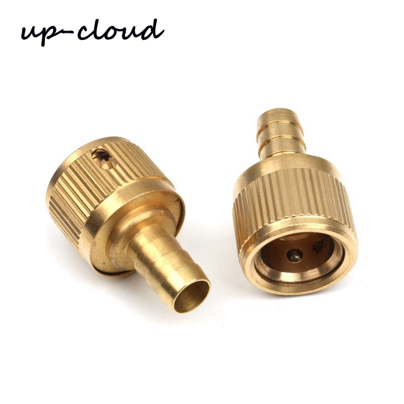 1pc ren kopparkoppling för 12 mm slangkontakt 1/2 " 16mm snabbkoppling trädgårdsvattenskranadapter
