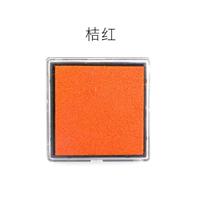 15 colori carino tampone di inchiostro artigianale a base di olio tamponi di inchiostro fai da te per timbri di gomma tessuto album di ritagli decorazioni di nozze tampone per impronte digitali: Arancione