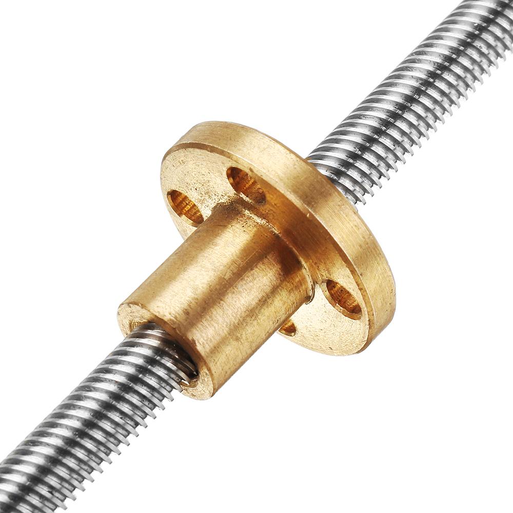 T6 Lead Screw 200mm Length 6mm Thread 1mm Pitch Lead Screw with Copper Nut