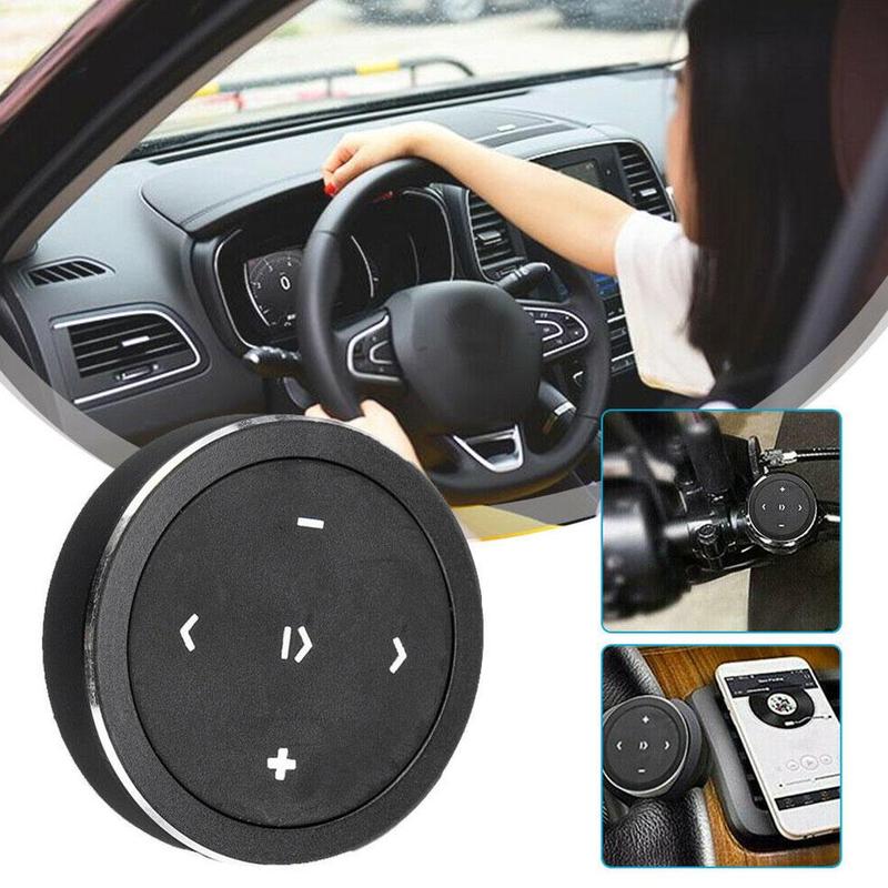Wireless Bluetooth Remote Control Button Car Steering Media Music Audio Wheel X3Q4