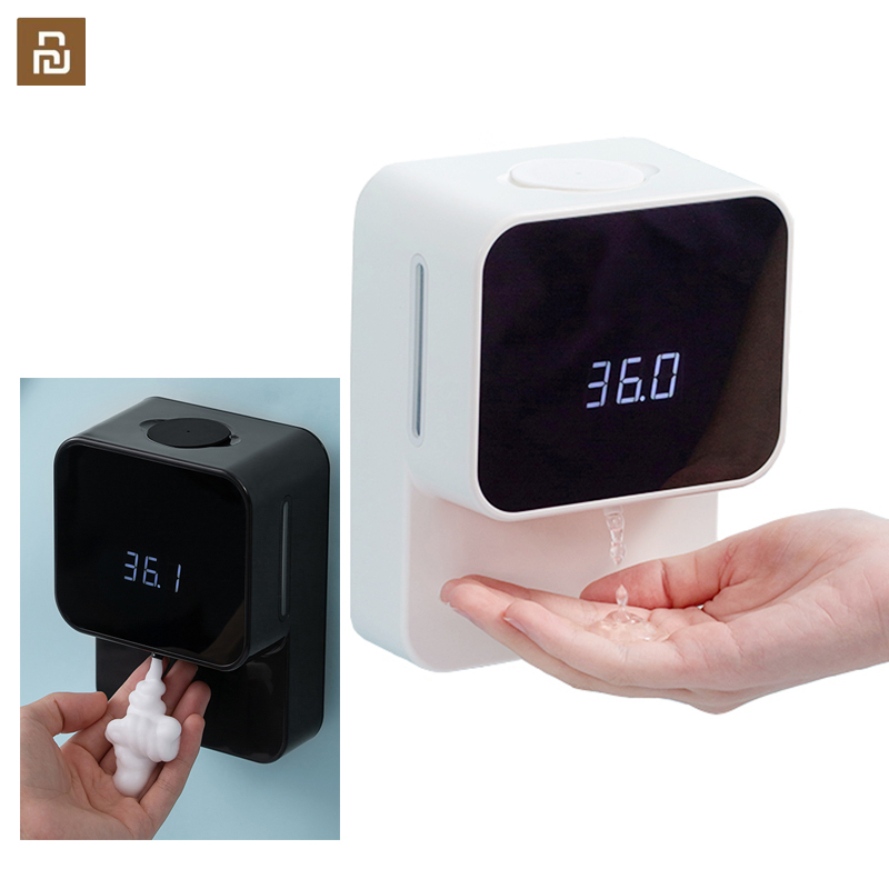 Youpin X6 Automatische Zeepdispenser Temperatuur Meet Foam/Gel Handwasmachine Muur Gemonteerde Schuim Huishoudelijke 0.25S Infrarood sensor