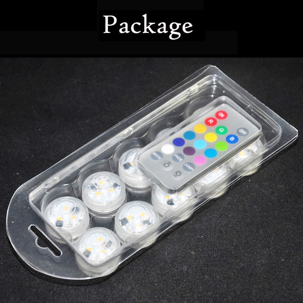 20 stk/parti nedsænket led fyrfadslys mini bordlamper med batteri festartikler julevase papir lanterne dekorationslamper