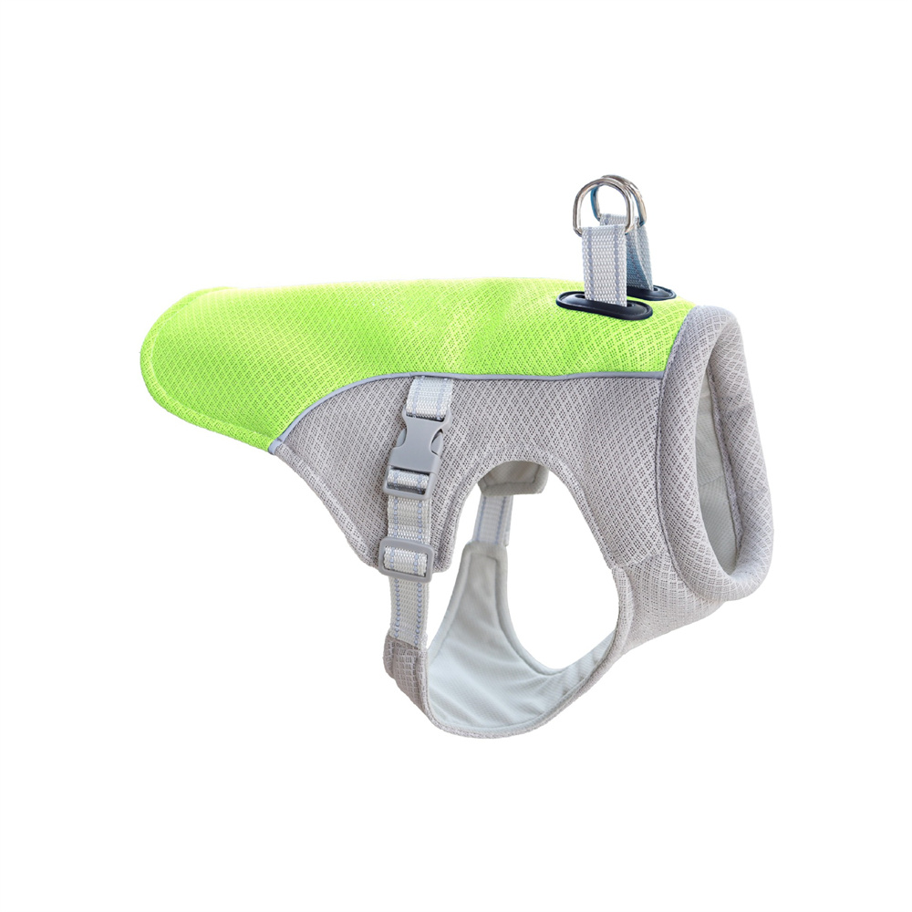 Sommerreflekterende kjølevest til hunder med hurtigutløsning til små, mellomstore hunder utendørs turgåing camping: Xxxl / Gul