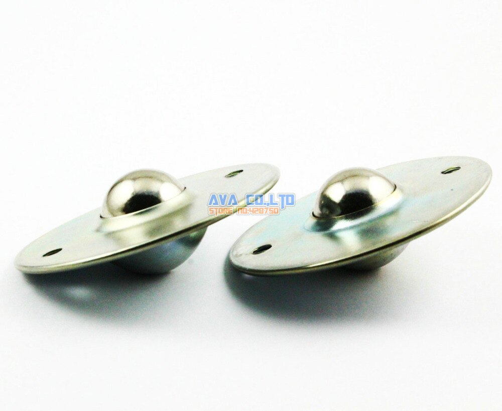 2 Pieces Flange Mount 1" Ball Transfer Bearing Unit Conveyor Roller Wheel